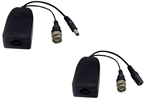 VPB100RJK :: Kit de 2 Transceptores de Video y Voltaje Pasivo (Bal&uacute;n) Hasta 300 Mts a Color