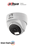 HAC-T1A21N-U-IL-A ::  [Smart Dual Light] C&aacute;mara DAHUA Domo 2 MP 1080P / 2.8 mm / Smart Dual Light IR 25m + 20m Luz Visible / Micr&oacute;fono Integrado/ CVI/CVBS/AHD/TVI / Pl&aacute;stico / Para Interior