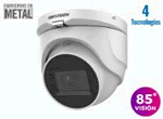DS-2CE76H0T-ITMF(C) :: C&aacute;mara Turret TurboHD 5 Megapixel / 85 Grados de Visi&oacute;n / Lente 2.8 mm / IR EXIR 30 mts / TVI-AHD-CVI-CVBS / Para Exterior (IP67) / Met&aacute;lica