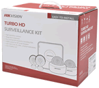 HIK1080KIT4 :: Kit HIKVISION 1 DVR DS7104HGHIF1/N 4 CH 1080P LITE + 4 C&aacute;maras Bala DS2CE16D0TIRP 1080P 2.8 mm de Policarbonato IP66 + 4 Rollos de 18 mts. de Cable Siam&eacute;s + Fuente de Poder para las 4 C&aacute;maras